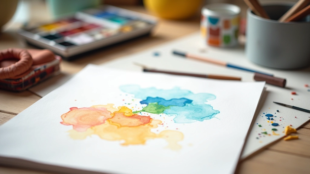 Malby na papíře a umělecké materiály